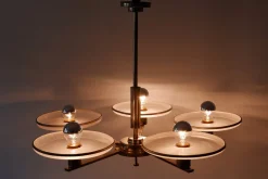 Clearance Pamono Bauhaus German Chandelier, 1930s