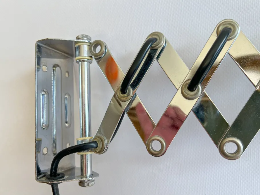 Best Pamono Bauhaus Metal Scissor Wall Lamp, 1970s