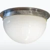 Clearance Pamono Bauhaus Opaline Glass Ceiling Lamp, 1930s
