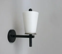 Discount Pamono Bauhaus Outdoor Lamp in Black & White, 1930s