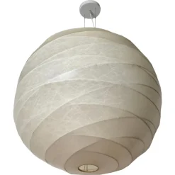 Best Pamono Beige Cocoon Pendant attributed to Lissoni for Flos, Italy, 2000s