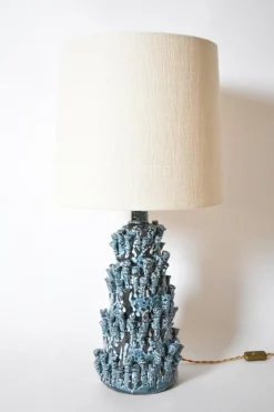 Clearance Pamono Belize Light Blue Lamp by Barracuda Interiors