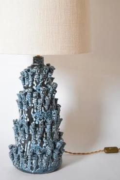 Clearance Pamono Belize Light Blue Lamp by Barracuda Interiors