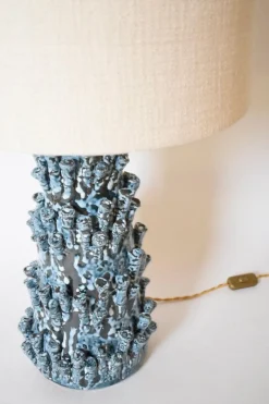 Clearance Pamono Belize Light Blue Lamp by Barracuda Interiors