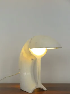 Clearance Pamono Biagio Table Lamp in White Carrara Marble by Tobia Scarpa for Flos, Italy, 1960s