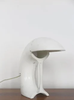 Clearance Pamono Biagio Table Lamp in White Carrara Marble by Tobia Scarpa for Flos, Italy, 1960s