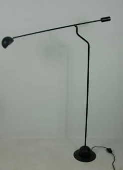 Clearance Pamono Black Adjustable Floor Lamp, Germany, 1970s