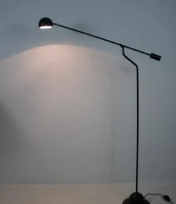 Clearance Pamono Black Adjustable Floor Lamp, Germany, 1970s