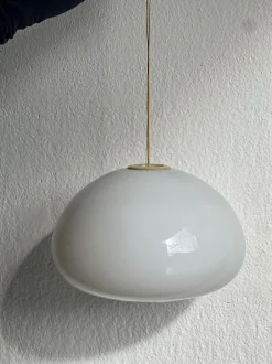 Best Pamono Black and White Ceiling Lamp by Achille Castiglioni for Flos, 1970s