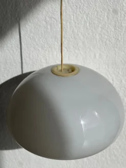Best Pamono Black and White Ceiling Lamp by Achille Castiglioni for Flos, 1970s