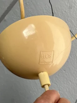 Best Pamono Black and White Ceiling Lamp by Achille Castiglioni for Flos, 1970s