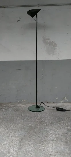 Sale Pamono Black Antonangeli Floor Lamp, 1980s