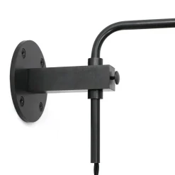 Best Pamono Black Minimalist Modern Oxidized Steel Potence Wall Lamp from Balance Lamp