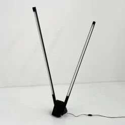 Online Pamono Black Sistema Flu Floor Lamp by Rodolfo Bonetto for Luci Italia, 1980s