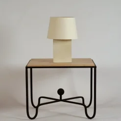 Sale Pamono Bloc Parchment Lamps with Parchment Paper Shades by Atelier Cabanel, Set of 2