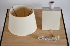 Sale Pamono Bloc Parchment Lamps with Parchment Paper Shades by Atelier Cabanel, Set of 2