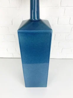 Online Pamono Blue Ceramic Floor Lamp Model No. 357 Glazed Stoneware from Le Klint, Denmark, 1970s