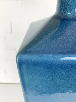 Online Pamono Blue Ceramic Floor Lamp Model No. 357 Glazed Stoneware from Le Klint, Denmark, 1970s