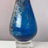 Clearance Pamono Blue Glass Vase by Heinrich Löffelhardt for Schott Zwiesel