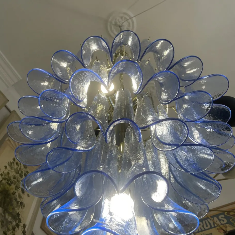 Best Pamono Blue Petals Ceiling Lamp