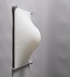 Best Pamono Bolla Lamp in White Acrylic Glass by Elio Martinelli for Martinelli Luce, Italy, 1960s