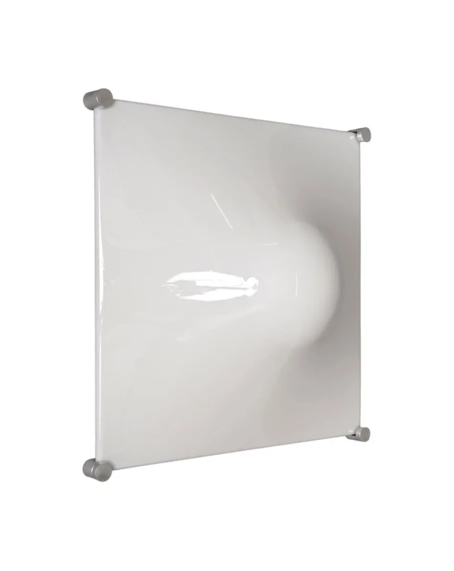 Best Pamono Bolla Lamp in White Acrylic Glass by Elio Martinelli for Martinelli Luce, Italy, 1960s