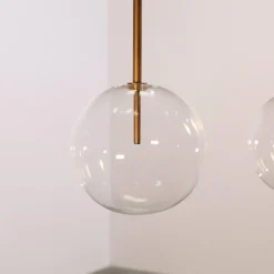 Best Pamono Bolle Sola Suspension Lamp attributed to Massimo Castagna for Gallotti & Radice, Set of 2