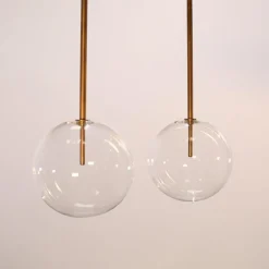 Best Pamono Bolle Sola Suspension Lamp attributed to Massimo Castagna for Gallotti & Radice, Set of 2