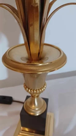 Clearance Pamono Boulanger Palm Pineapple Lamp from Maison Charles, 1960s