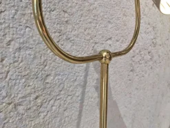 Sale Pamono Brass & Black Lacquered Sheet Metal Lamp