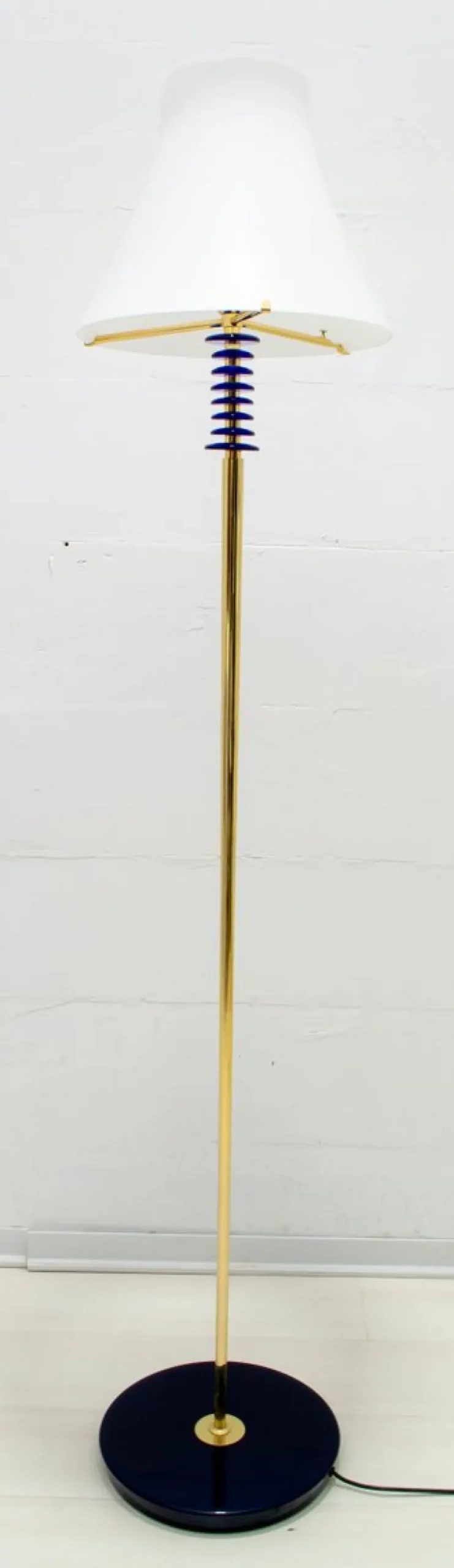 Online Pamono Brass & Murano Glass Auras Floor Lamp from Auras, 1989