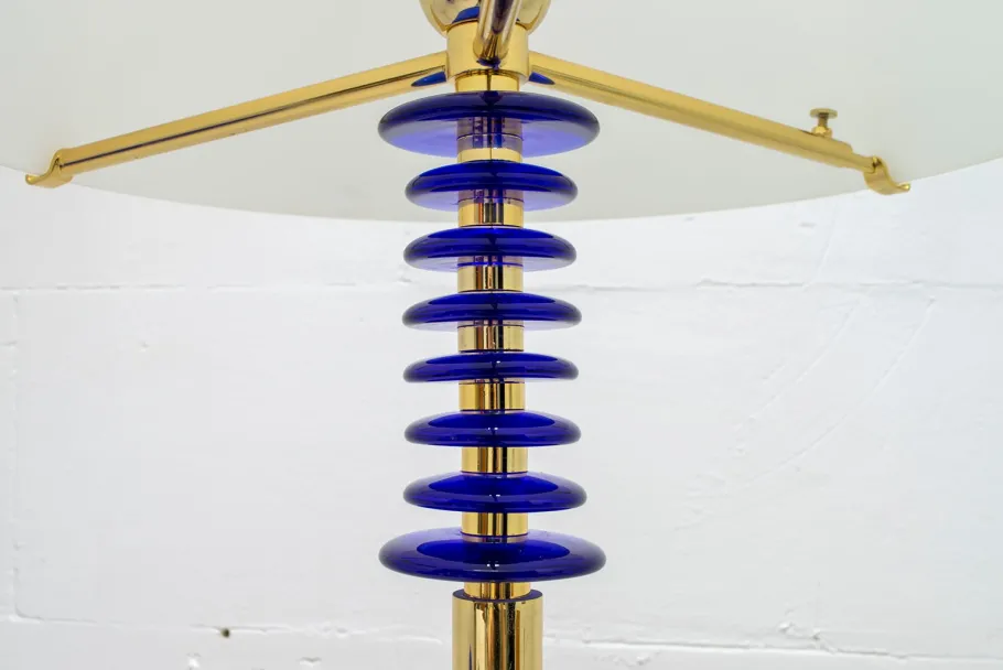 Online Pamono Brass & Murano Glass Auras Floor Lamp from Auras, 1989