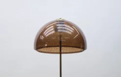 Best Pamono Brass and Acrylic Glass Floor Lamp, 1970s