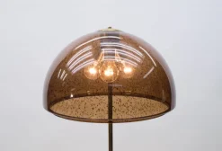 Best Pamono Brass and Acrylic Glass Floor Lamp, 1970s