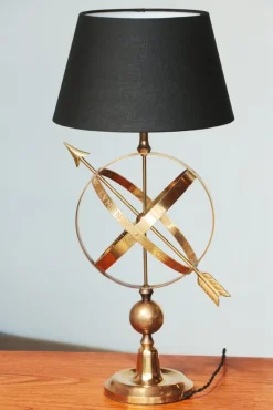 Best Pamono Brass Arrowed Armillary Sphere Table Lamp