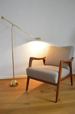 Sale Pamono Brass Balance Reading Light from Sölken, 1980s