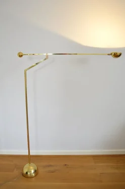 Sale Pamono Brass Balance Reading Light from Sölken, 1980s