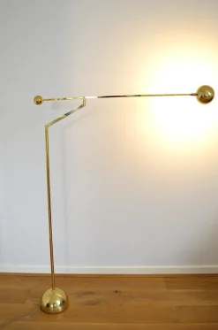 Sale Pamono Brass Balance Reading Light from Sölken, 1980s