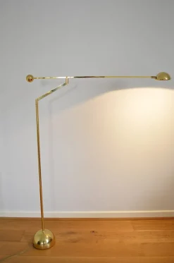 Sale Pamono Brass Balance Reading Light from Sölken, 1980s