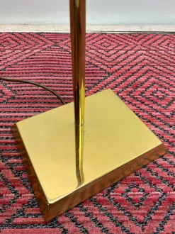 New Pamono Brass Counter Balance Floor Reading Lamp from Hilleband, 1970s