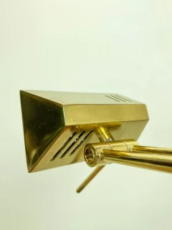 New Pamono Brass Counter Balance Floor Reading Lamp from Hilleband, 1970s