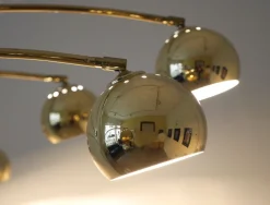 Outlet Pamono Brass 5-Fingers Arc Lamp by Goffredo Reggiani for Reggiani Lighting, Italy, 1960s