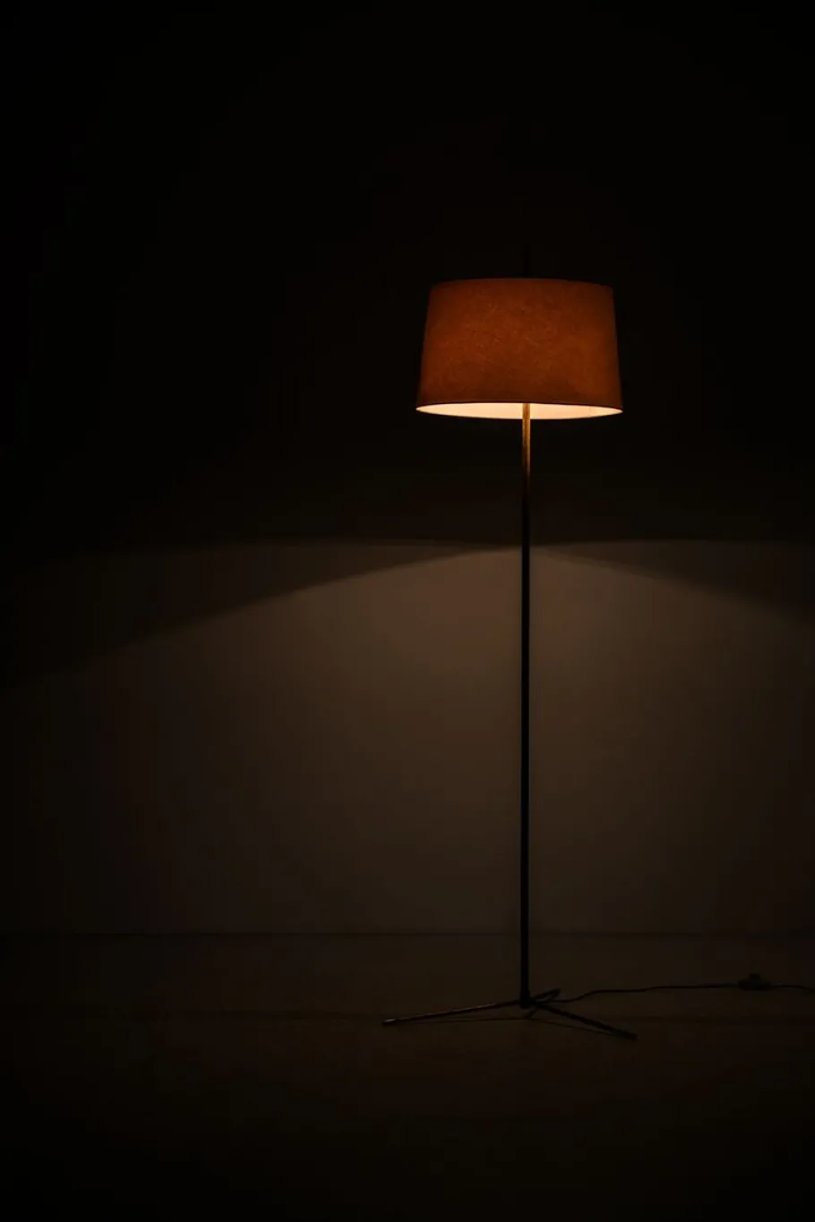 Sale Pamono Brass Floor Lamp by Svend Aage Holm Sørensen, 1950s