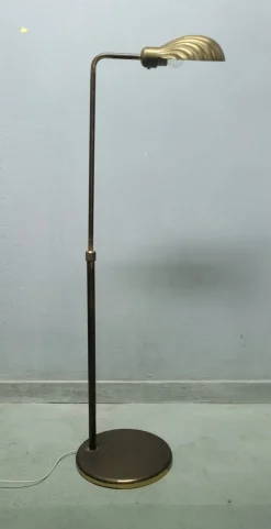 Discount Pamono Brass Floor Lamp by Tommaso Barbi, 1970s