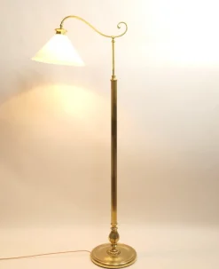 Outlet Pamono Brass Floor Lamp, France, 1930s