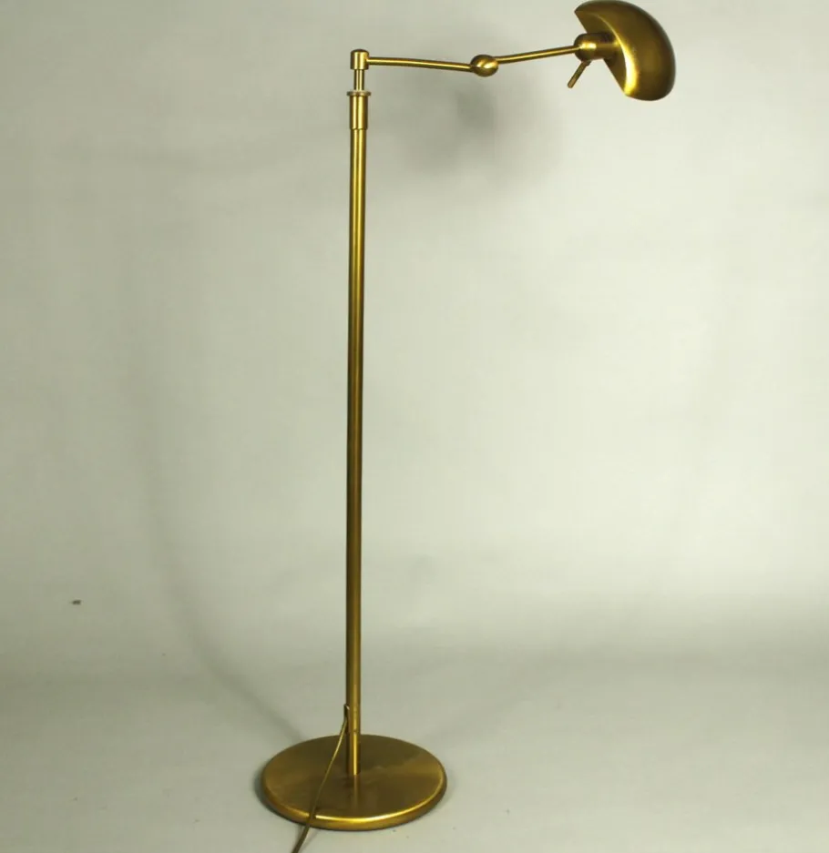 New Pamono Brass Floor Lamp from Holtkötter Leuchten, 1980s