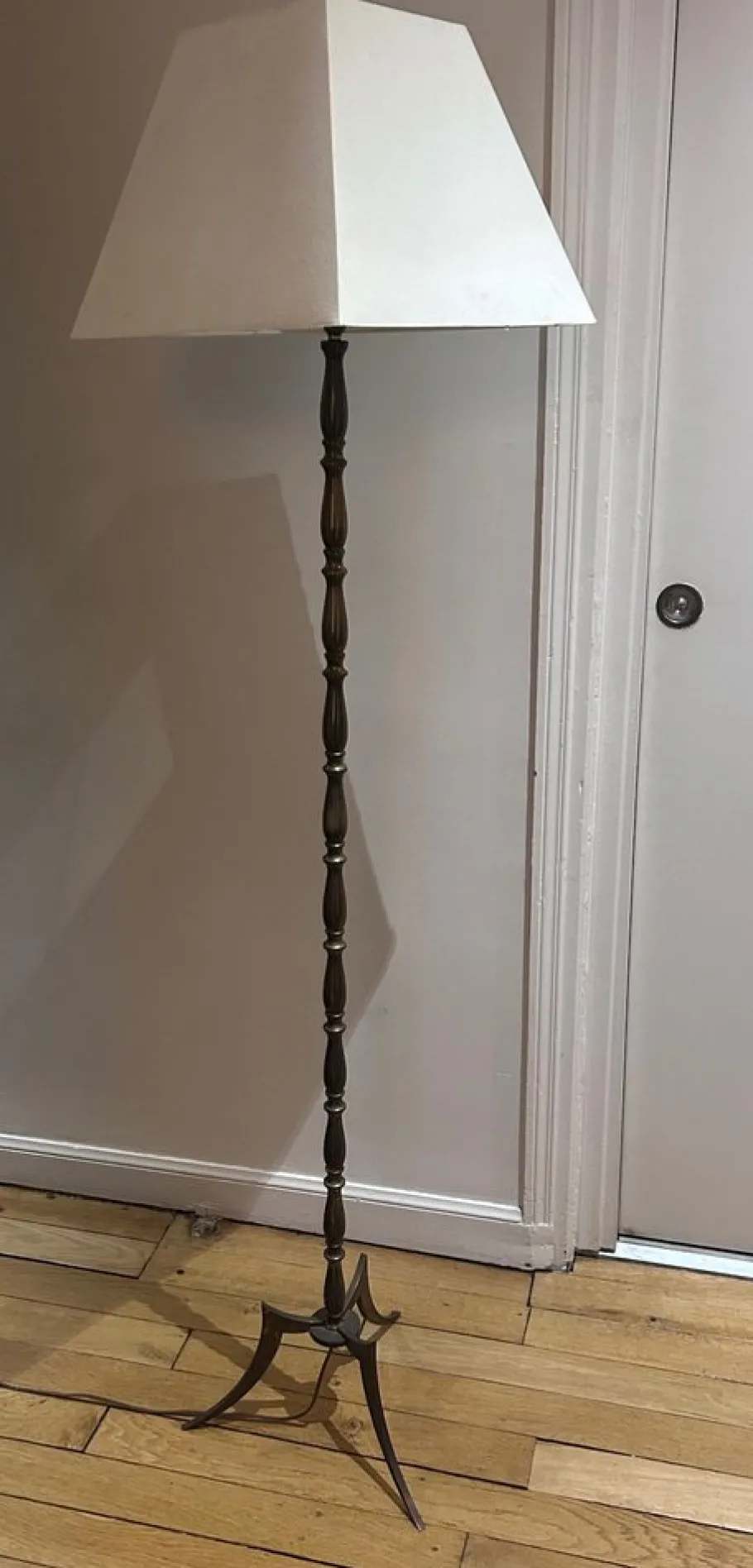 New Pamono Brass Floor Lamp from Maison Jansen, 1950s