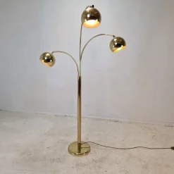 Pamono Brass Floor Lamp, Germany, 1970s