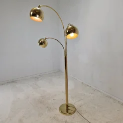 Pamono Brass Floor Lamp, Germany, 1970s