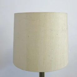 Hot Pamono Brass Floor Lamp with Fabric Shade, 1960s